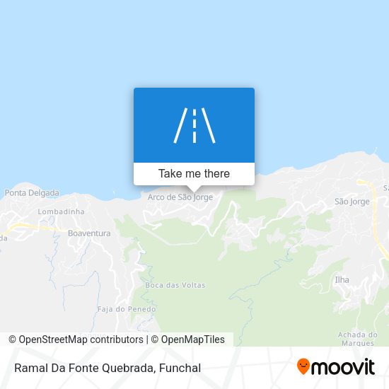 Ramal Da Fonte Quebrada mapa