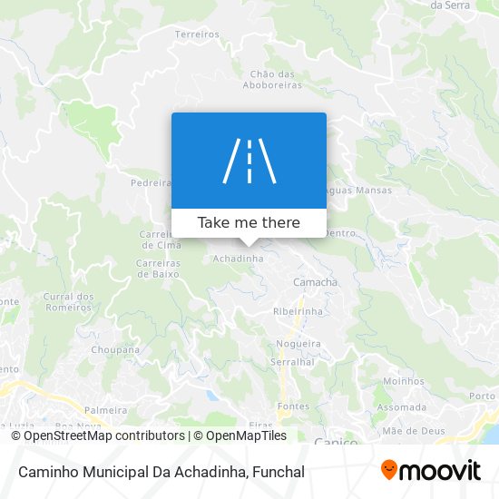 Caminho Municipal Da Achadinha mapa