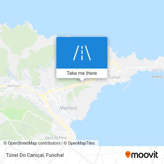 Túnel Do Caniçal mapa