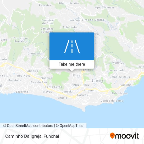 Caminho Da Igreja mapa