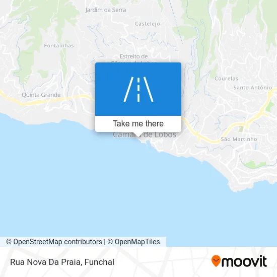 Rua Nova Da Praia map