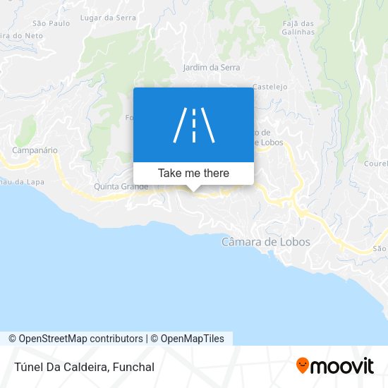 Túnel Da Caldeira map
