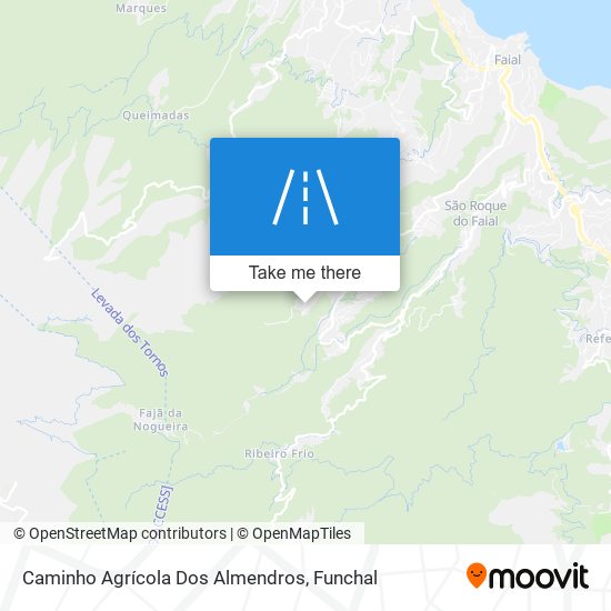 Caminho Agrícola Dos Almendros map