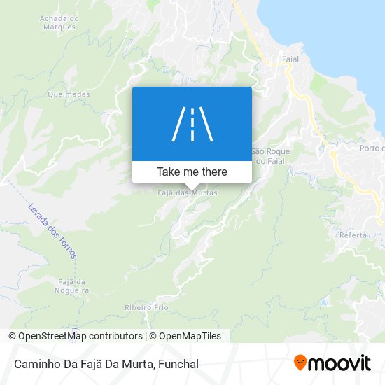 Caminho Da Fajã Da Murta map