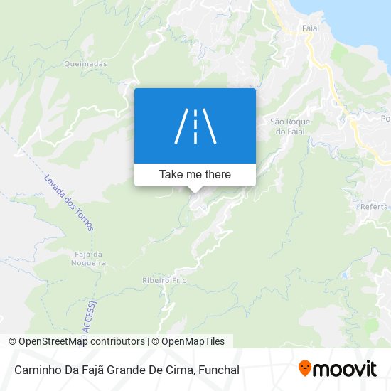 Caminho Da Fajã Grande De Cima map