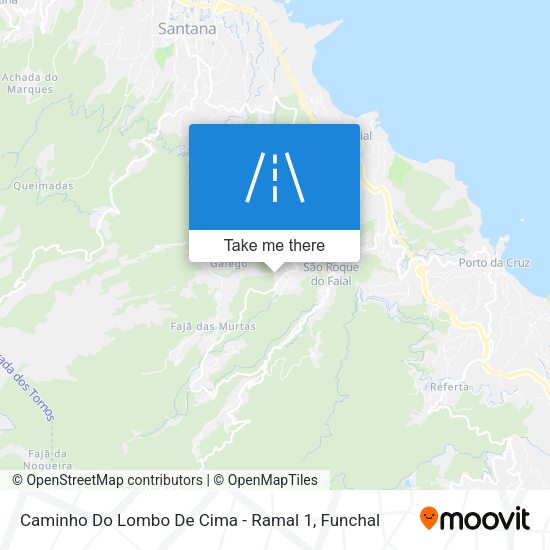 Caminho Do Lombo De Cima - Ramal 1 mapa