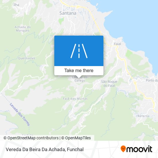 Vereda Da Beira Da Achada mapa