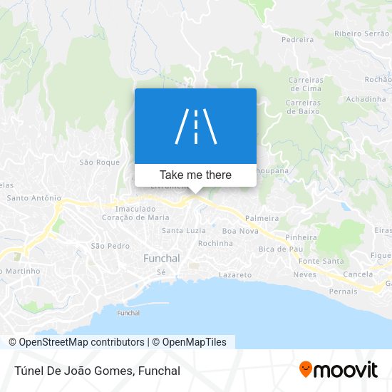 Túnel De João Gomes map