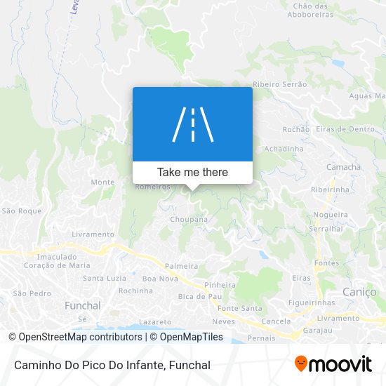 Caminho Do Pico Do Infante map