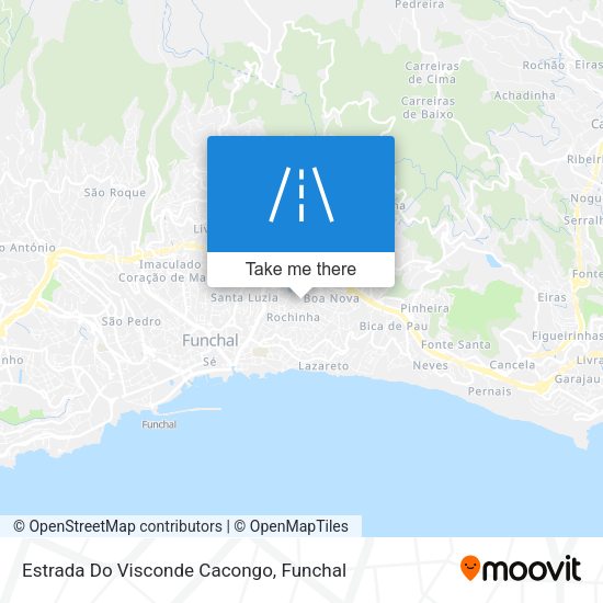 Estrada Do Visconde Cacongo mapa