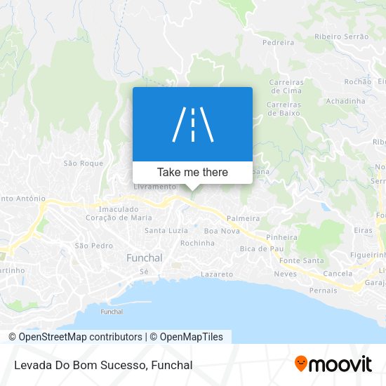 Levada Do Bom Sucesso mapa