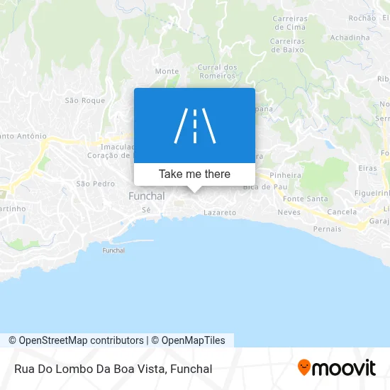 Rua Do Lombo Da Boa Vista map