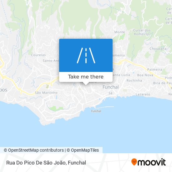 Rua Do Pico De São João map