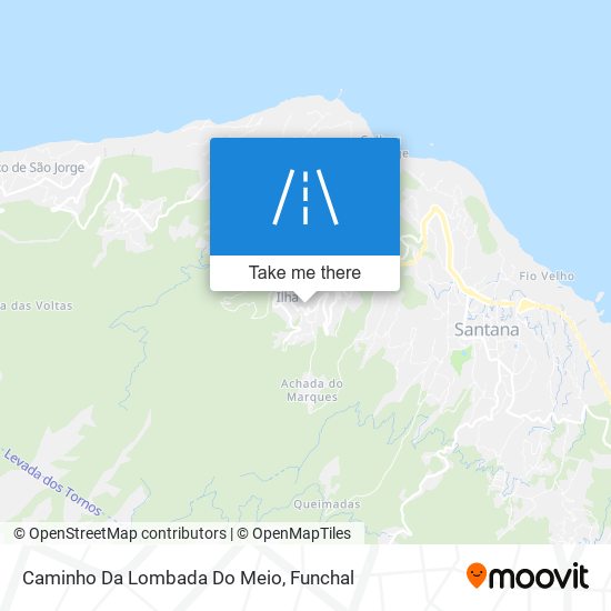 Caminho Da Lombada Do Meio map