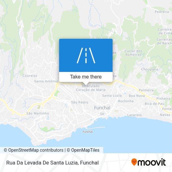 Rua Da Levada De Santa Luzia mapa