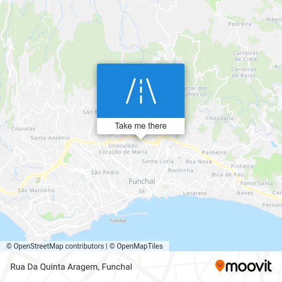 Rua Da Quinta Aragem map