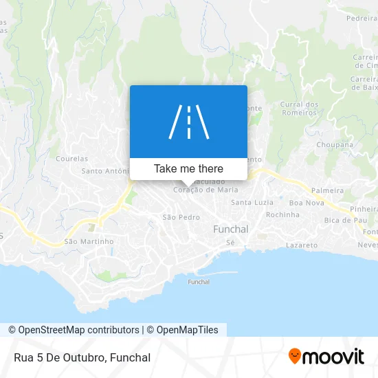 Rua 5 De Outubro map