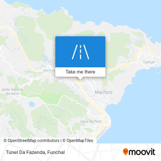 Túnel Da Fazenda mapa