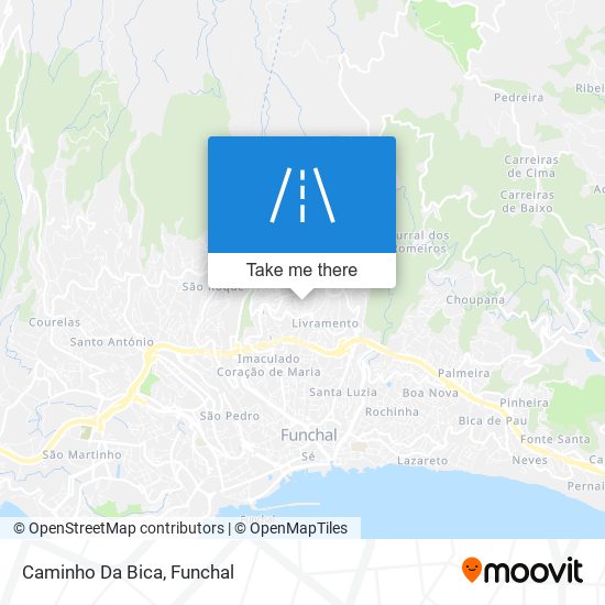 Caminho Da Bica map