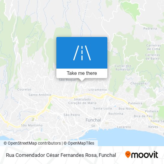 Rua Comendador César Fernandes Rosa mapa