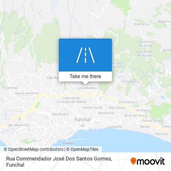 Rua Commendador José Dos Santos Gomes mapa