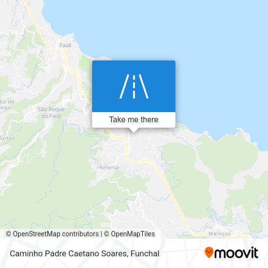 Caminho Padre Caetano Soares map