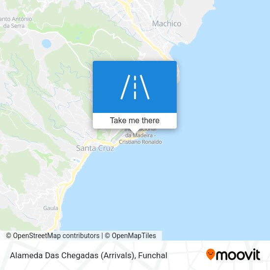 Alameda Das Chegadas (Arrivals) map