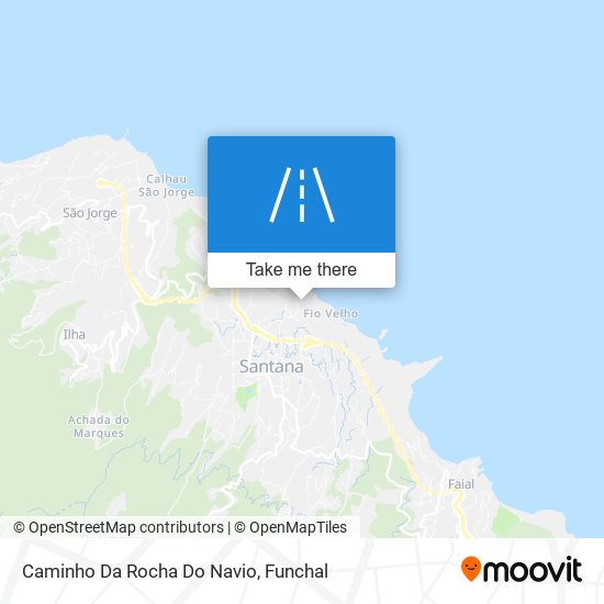 Caminho Da Rocha Do Navio map