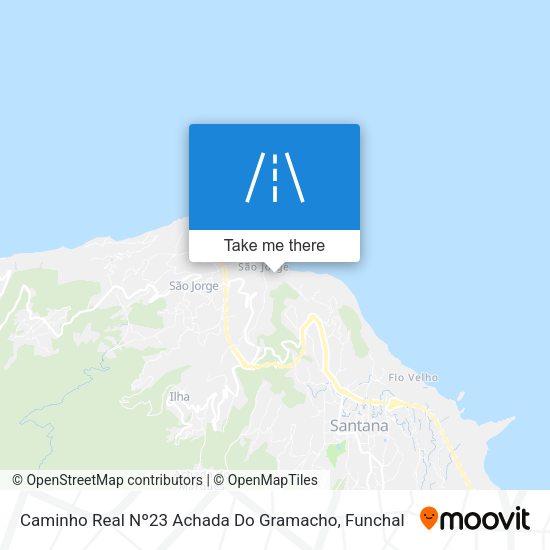 Caminho Real Nº23 Achada Do Gramacho map