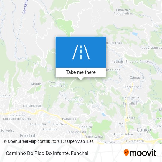 Caminho Do Pico Do Infante map