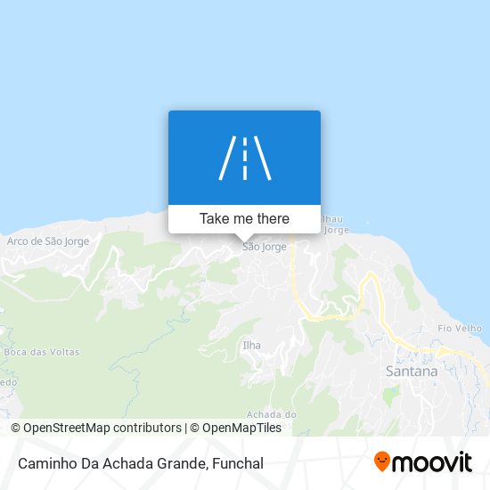 Caminho Da Achada Grande map