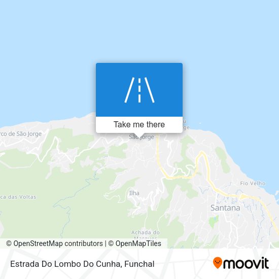 Estrada Do Lombo Do Cunha mapa