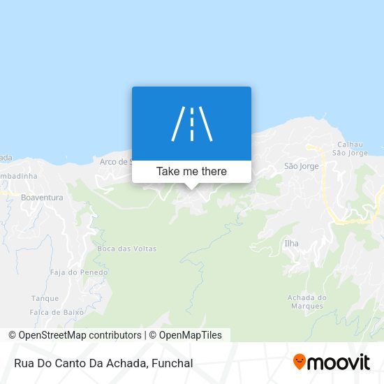 Rua Do Canto Da Achada map