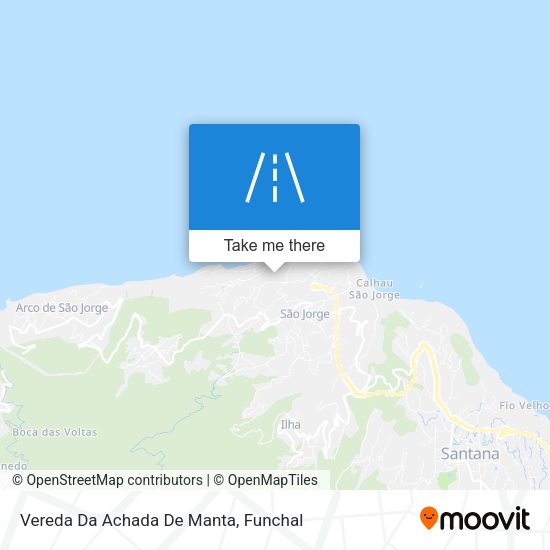 Vereda Da Achada De Manta map