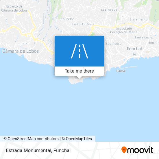 Estrada Monumental mapa