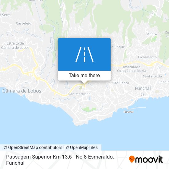 Passagem Superior Km 13,6 - Nó 8 Esmeraldo map