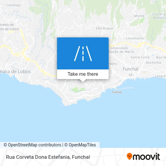 Rua Corveta Dona Estefania map
