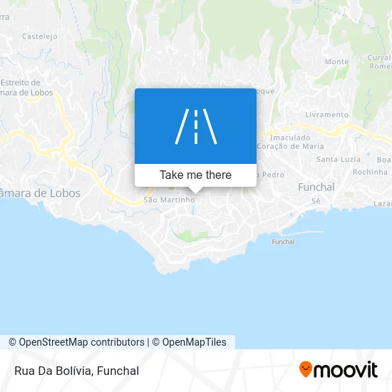 Rua Da Bolívia map