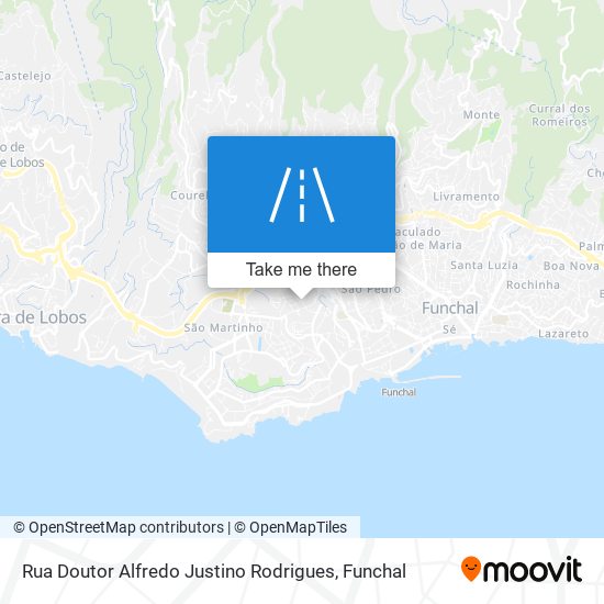 Rua Doutor Alfredo Justino Rodrigues map