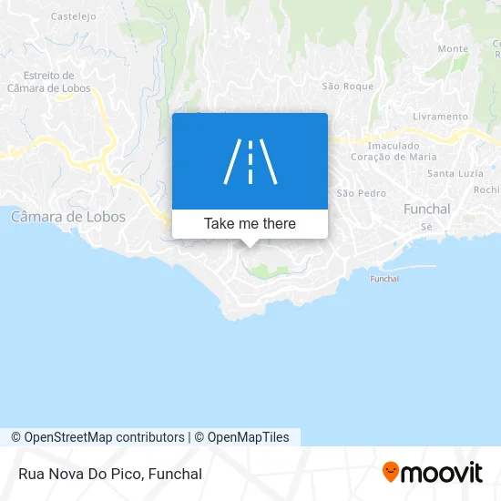 Rua Nova Do Pico map