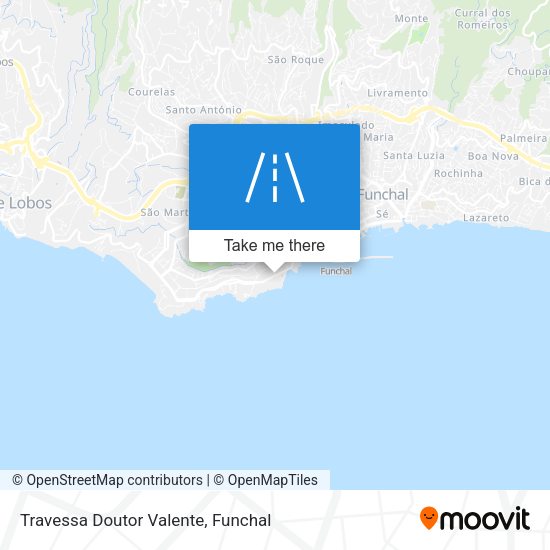 Travessa Doutor Valente mapa