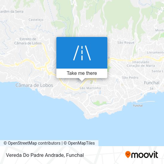 Vereda Do Padre Andrade mapa