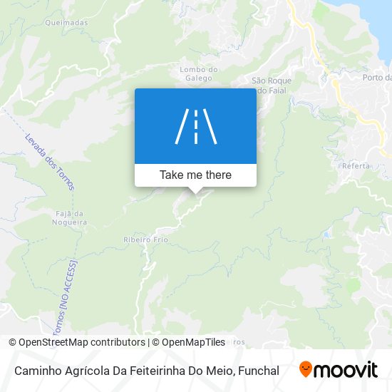 Caminho Agrícola Da Feiteirinha Do Meio map