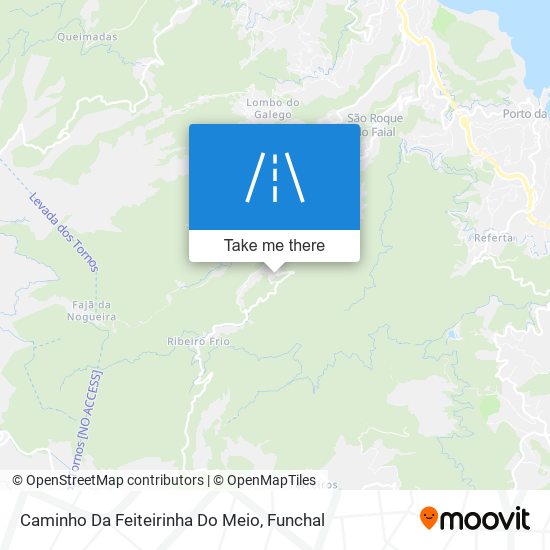 Caminho Da Feiteirinha Do Meio map