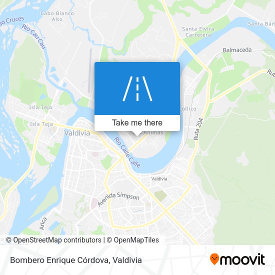 Mapa de Bombero Enrique Córdova