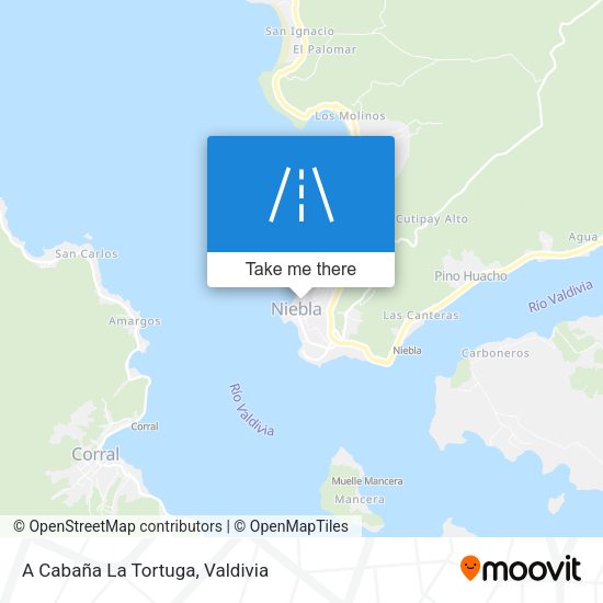 Mapa de A Cabaña La Tortuga