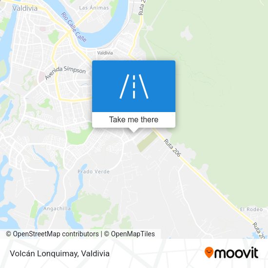 Volcán Lonquimay map