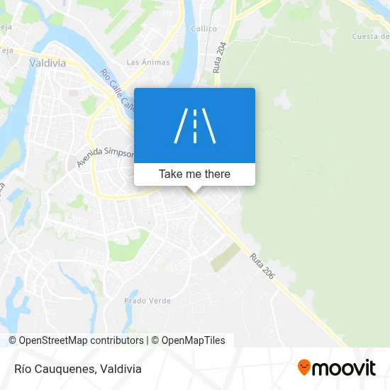 Río Cauquenes map