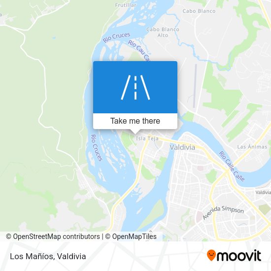 Los Mañíos map