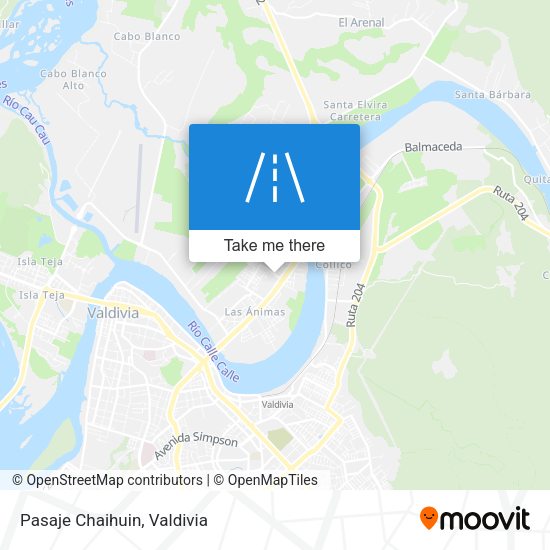 Mapa de Pasaje Chaihuin